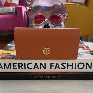 Authentic Tory Burch Orange Sunglasses Case